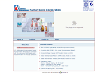 Tablet Screenshot of kumarsales.com